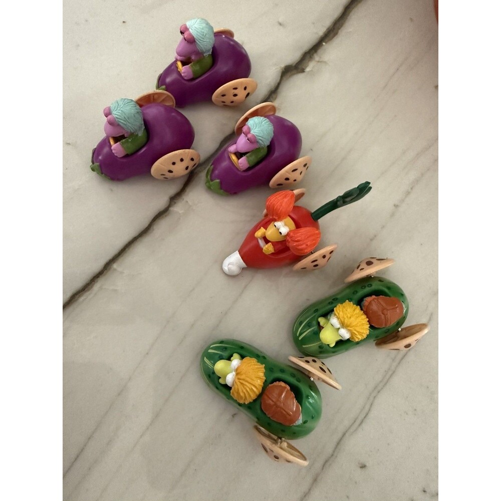 VTG 1988 MUPPETS Fraggle Rock Vegetable Cars McDonalds Happy Meal Toys Lot of 6